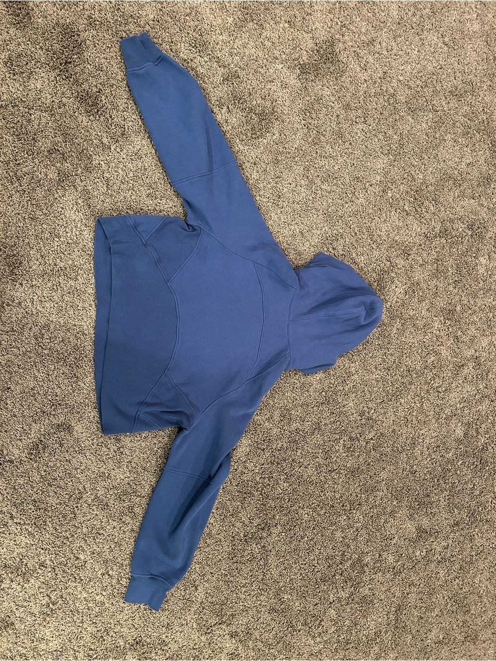 Blue lululemon Quarter-Zip Hooded Sweatshirt - Picture 3 of 3